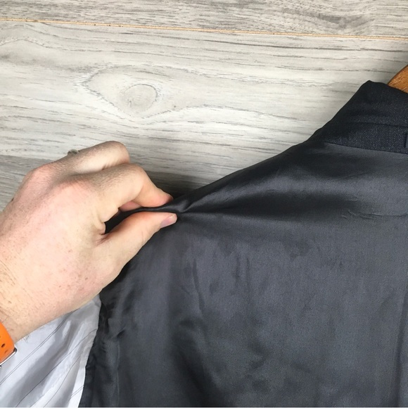 Lubiam x Vitale Barberis Canônico Men 42R Unstructured Herringbone 2-Button Coat - Picture 11 of 16